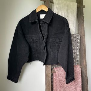 12th Tribe Crop Denim Jacket
